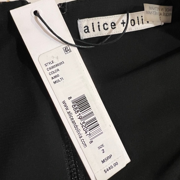 NWT Alice + Olivia Floral Dress - size 2 - Picture 5 of 7